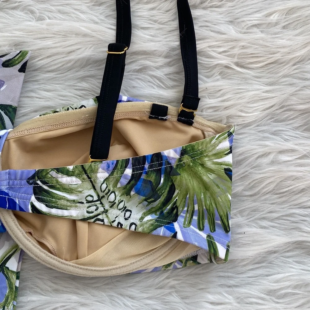 Swimsuits For All | Palm Leaf Bikini Top
